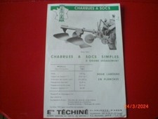 PROSPECTUS    PUBLICITAIRE  CHARRUES    A  SOCS  TECHINE    82  VALENCE  D'AGEN