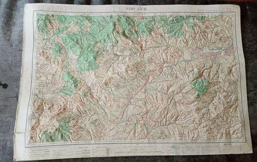 Carte relief sidi aich - carte,