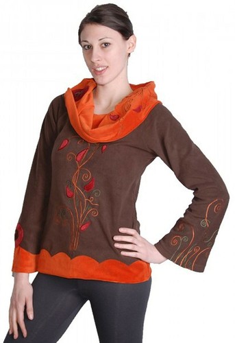 Pull polaire boho col - polaire,