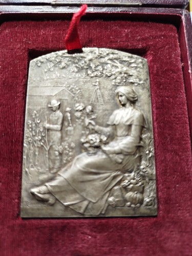 Médaille bronze argentée - médaille,