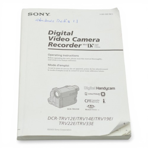 Sony dcr trv12e trv - dcr-trv12e,