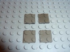 4 x LEGO plane TrBlack Glass