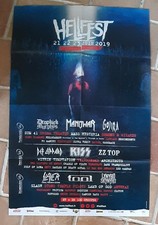 poster affiche revue magazine français HELLFEST 2019 89x58cm KISS GOJIRA TOOL