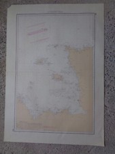 CARTE MARINE SHOM / De l'île de Bréhat à Barfleur  1978 Saint-Brieuc Malo Jersey