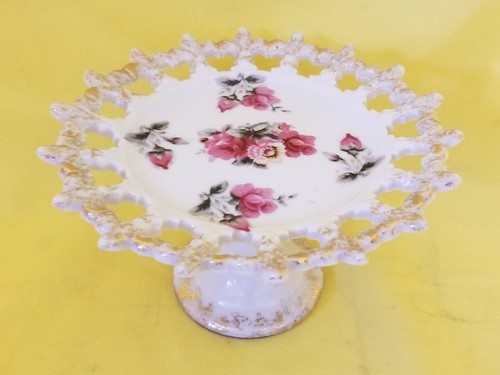 Vintage reticulated pedestal - reticulated,