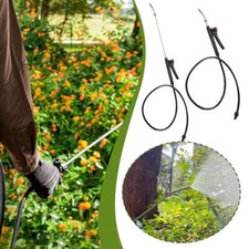 Stainless Steel Spray Watering Rod with Hose and Adaptable Spray Settings=