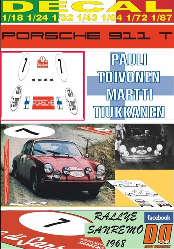 Decal porsche 911 pauli - decal,