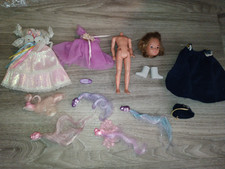 lot Poupée Lady Lovelylocks Dame Boucleline + 5 mini couette -PIXIETAILS vintage