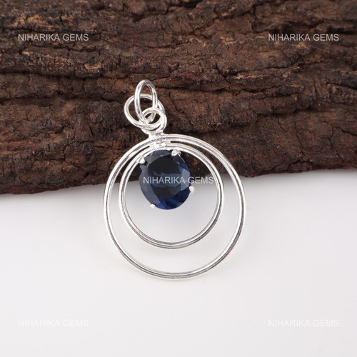 Pendentif artisan ovale - pendentif,