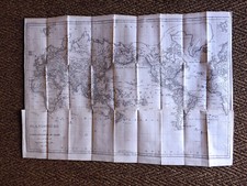 CARTE MAP ATLAS POIRSON 1810 Planisphère Carte Générale du Globe Monde  13