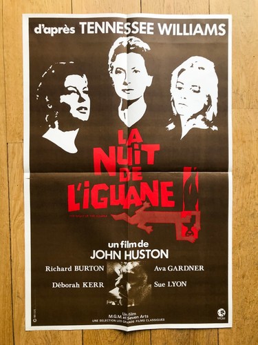 Nuit iguane affiche - l'iguane,