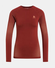 ODLO Performance Warm T-Shirt Haut Thermique Chaud Manche Longue Femme XS Sport