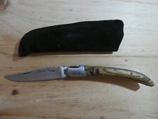 Laguiole Bougna couteau inox 1421 manche  en cep de vigne  avec étui (10)