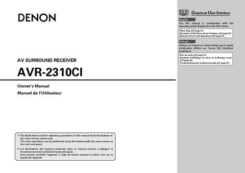 Denon avr 2310ci - avr-2310ci, receiver