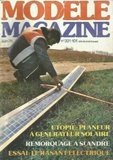 MODELE MAG N°321 "L'ORYX" /AVION DE DEBUT A AILERONS "L'ALIZE" /"UTOPIE" PLANEUR