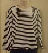 Old Navy Classic French  Striped Fisherman 100% Cotton Size Small Woman's Top