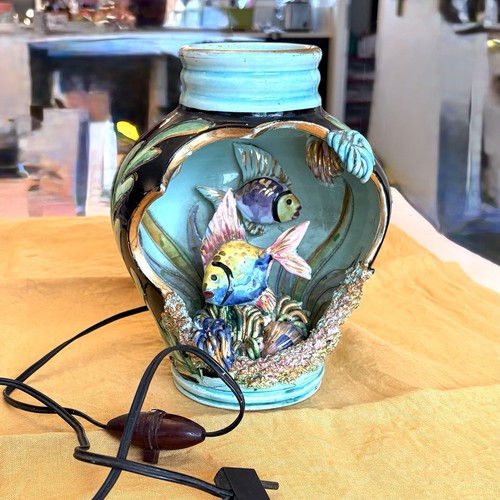 Lampe coquillage poisson - lampe,