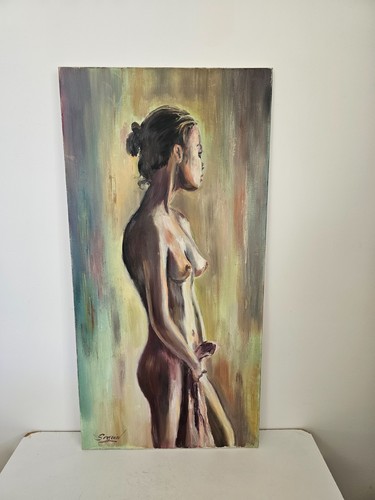 Tableau huile sur toile - sur,