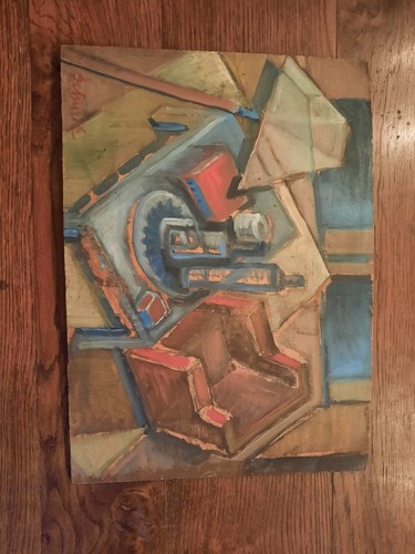 Tableau huile bois - huile,