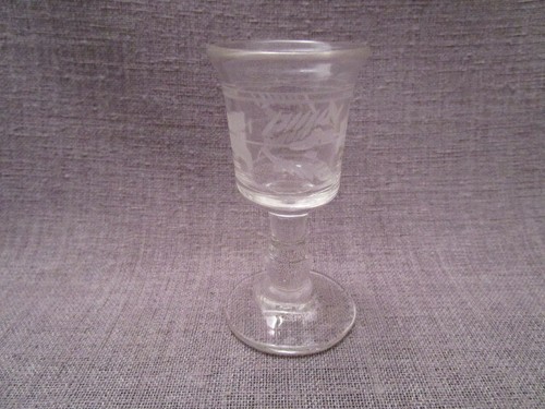 Verre liqueur ancien décor - liqueur,