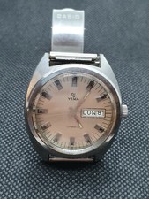 Montre ancienne Yema automatic modifiée en mecanique diametre 38 mm RefV9