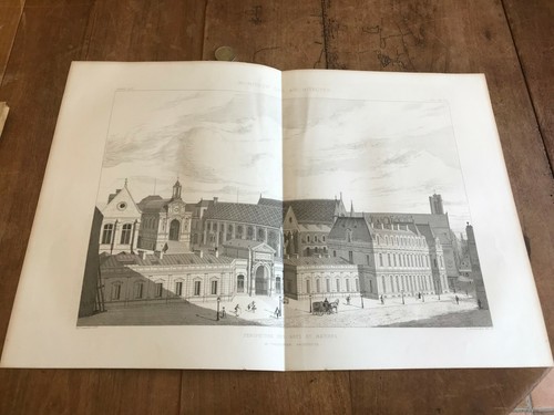 Gravure ancienne architecte - gravure,