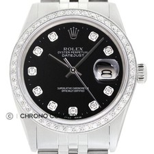 Rolex Datejust Noir Diamant