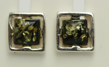 Boucles D'Oreilles En Ambre 925 Argent Bijoux En Ambre Design Top Ambre