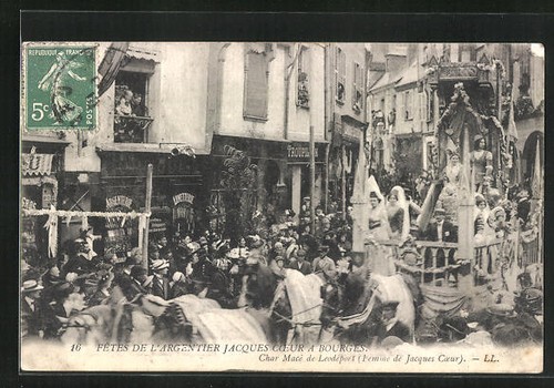 Cpa bourges fête - bourges,, de