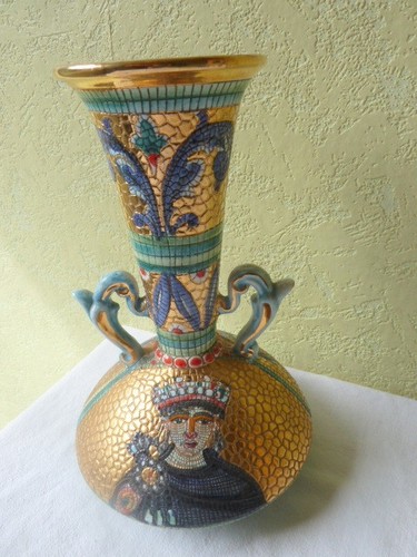 Vase mosaïque deruta - mosaïque,