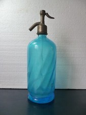 ANCIEN SIPHON DE BAR BLEU -