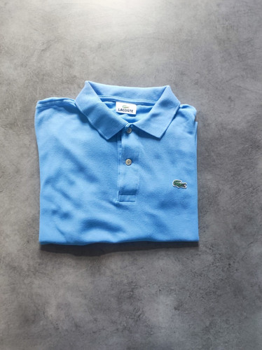 Polo lacoste bleu ciel - lacoste,