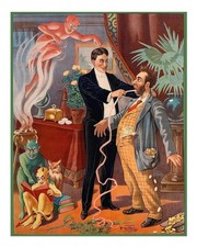 Spectacle de magie vintage art