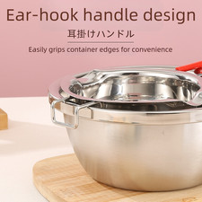 Pot en acier inoxydable 304 pour faire fondre le chocolat avec poignée suspendu