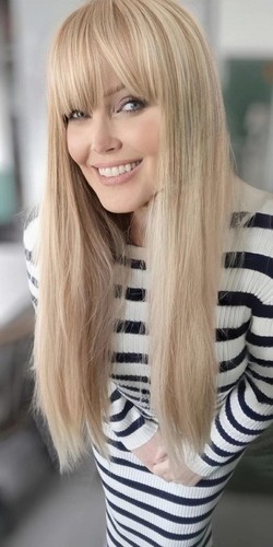 Perruque blonde longue claire