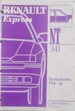 Manuel d'atelier Renault Express  NT 341 particularités Pick-up