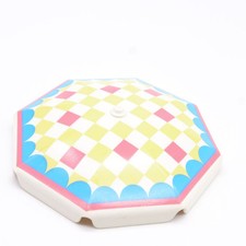 37947 Playmobil Parasol Blanc Jaune Bleu Rose sans Pied