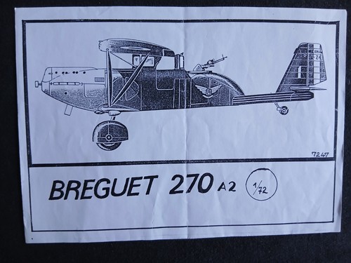 Breguet 270 maquette 72 - 270,