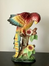 Perroquet en barbotine -