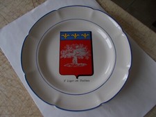Assiette décorative, en