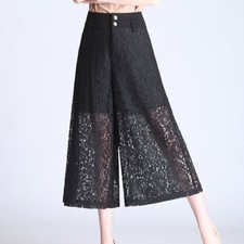 Femme Dentelle Pantalon Jambe