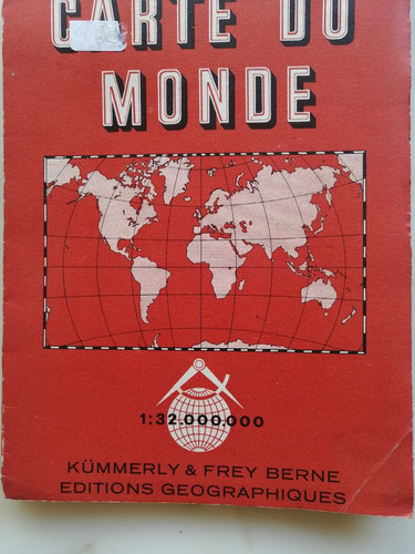 Carte monde kümmerly - carte, du