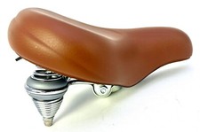 Selle Vélo Cruiser Marron à suspension et confortable
