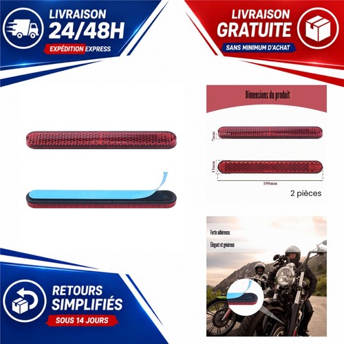 Catadioptres moto rouges - , 100