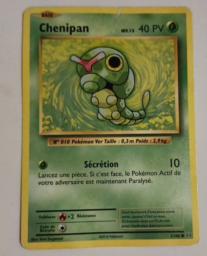 Carte pokemon chenipan - chenipan, 1•