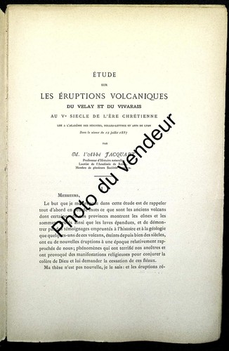 Histoire géologie - de, la