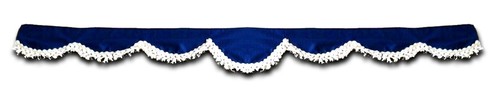 Rideaux peluche avant bleu - avant,