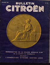 JOURNAL-BULLETIN 1933 automobile "CITROEN" N°102 CROISIERE CENTRE-ASIE