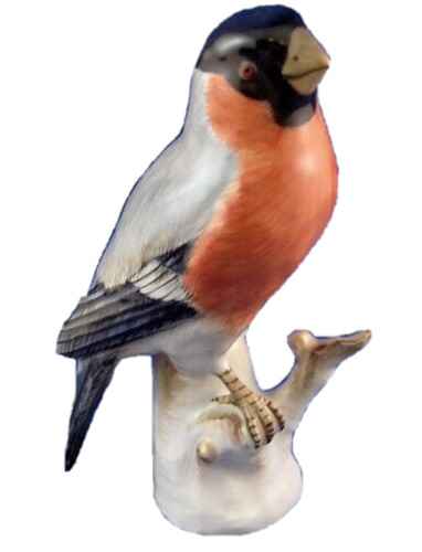 Figurine oiseau bullfinch en - figurine, d'oiseau