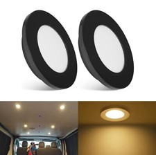 2er Spot Encastré LED 12V Ultra Plat Caravane Bateau  Intensité Variable Lumière